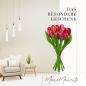 Preview: Tulip bouquet made of wood - 9 hand-painted wooden tulips, 34 cm tall, red/white, wooden flower decoration, made in Holland